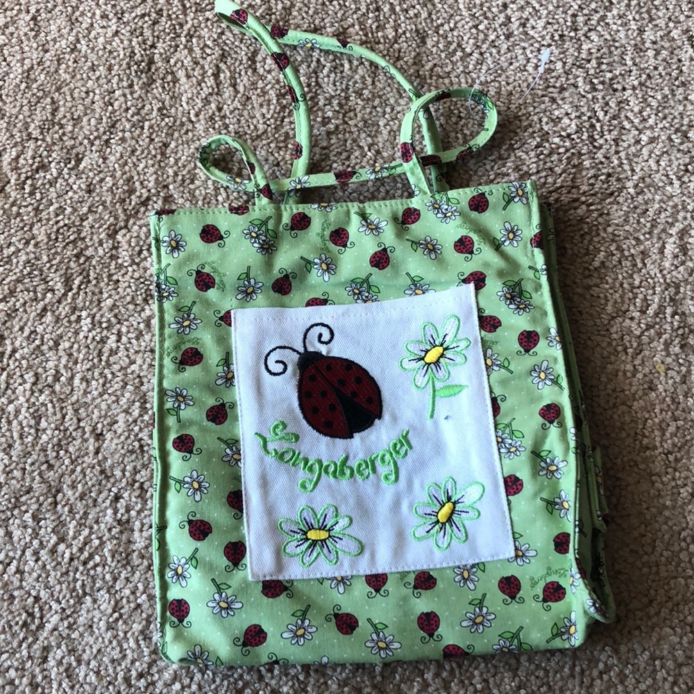 Longaberger Ladybug Lunch Bag